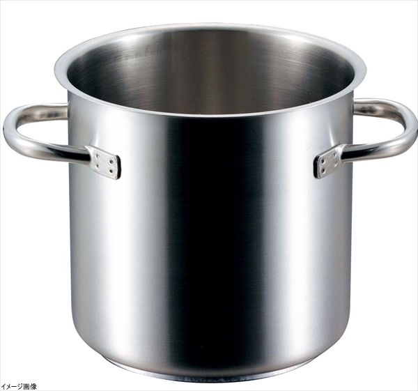 【新品】PADERNO(パデルノ) ステンレス 寸胴鍋 (蓋無) 20cm 1001-20