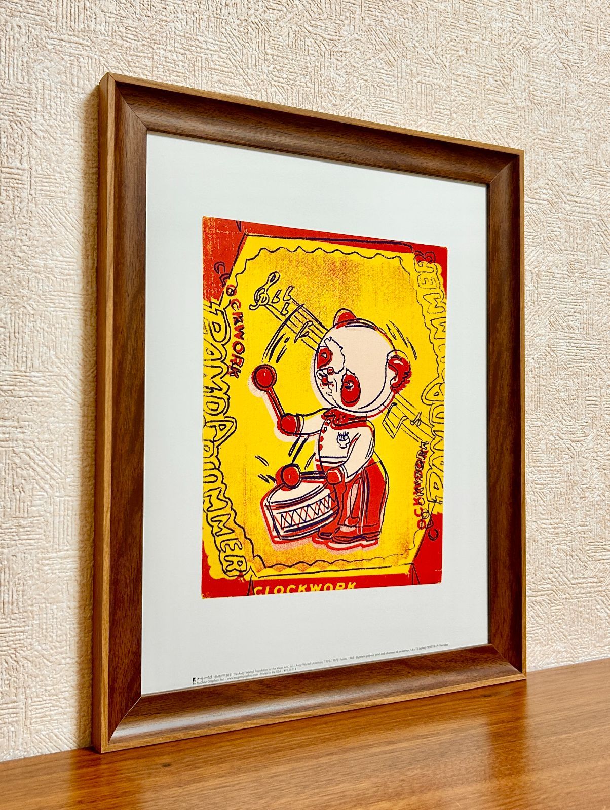 美品　絵画　ポスターアート　額絵　額縁　アンティーク　レトロ　ヴィンテージ 新品☆額縁付アートポスター(BRUCE MCGAW GRAPHICS)☆アンディ