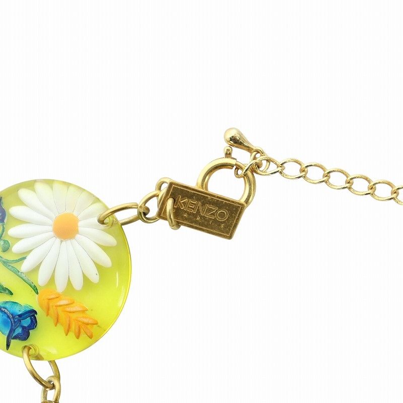 ケンゾー KENZO ヴィンテージ ネックレス アクセサリー フラワー 花 総