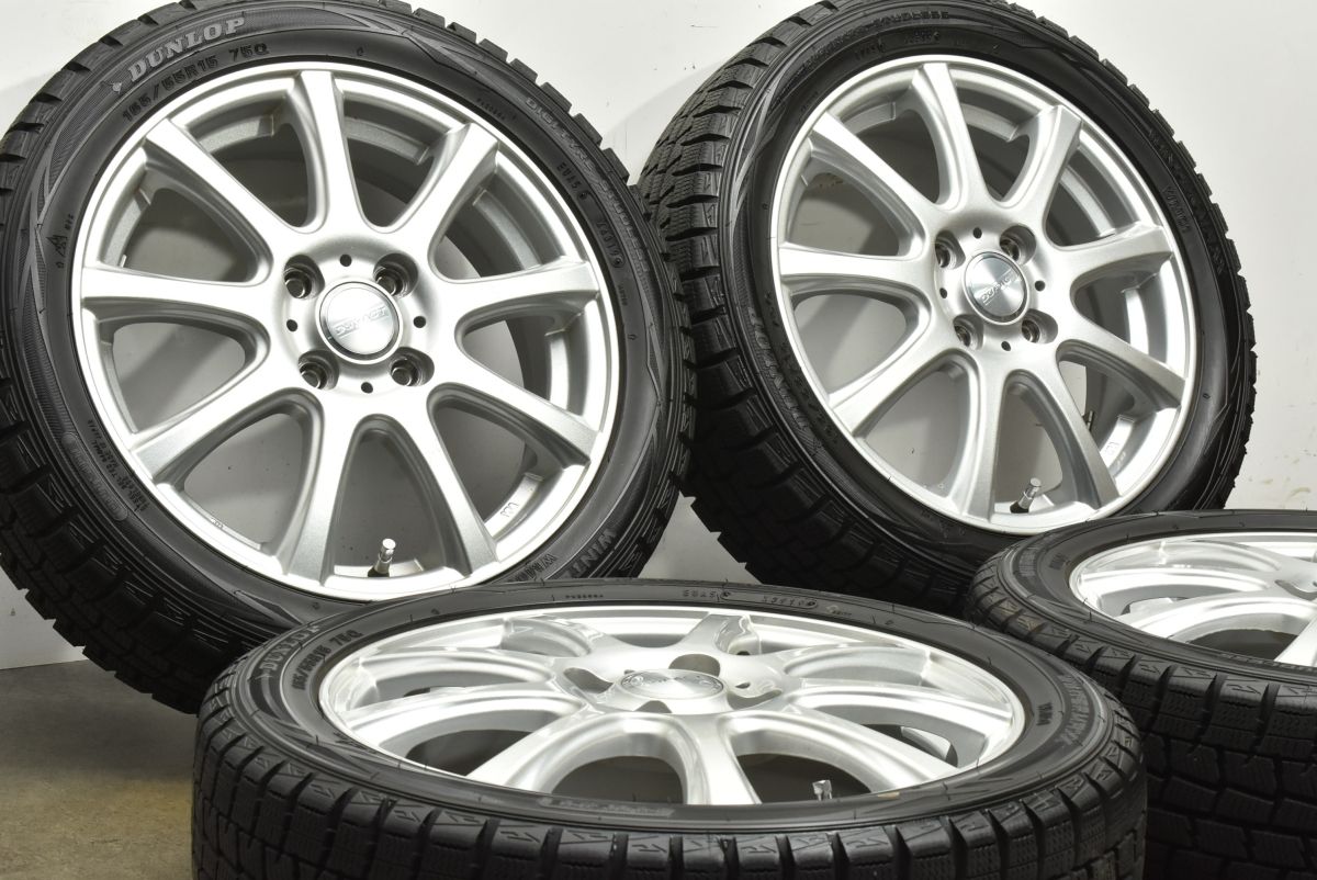 程度良好 DUFACT 15in 4.5J 45 PCD100 ダンロップ ウィンターマックス WM01 165 55R15 N-WGN N-BOX ワゴンR アルト スペーシア タント