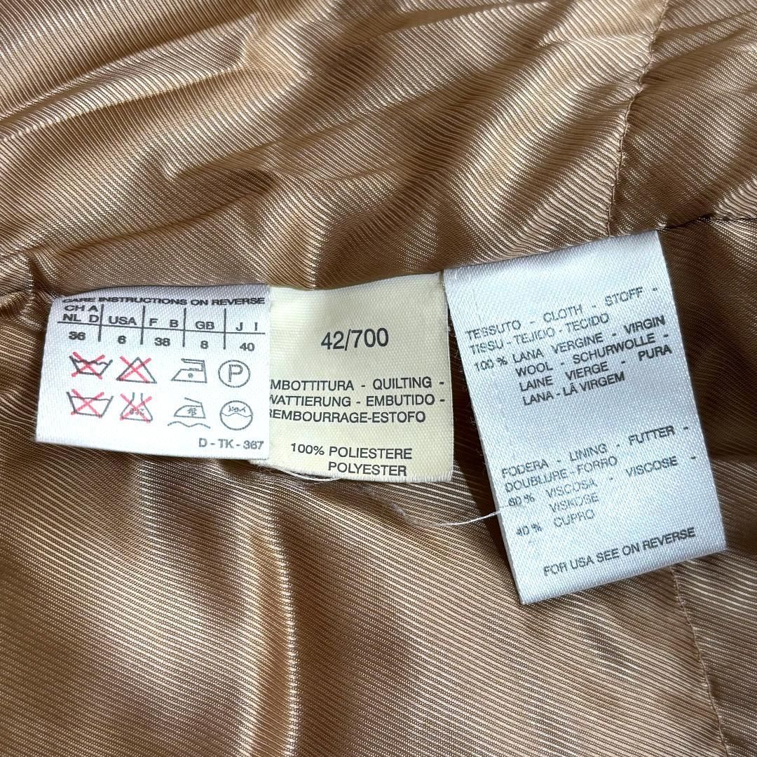 MAX MARA フーデッドウールロングコート 40 キャメル NICORILABO_COM