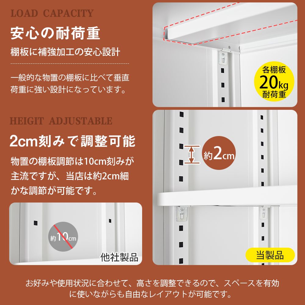 両開きドア 施錠