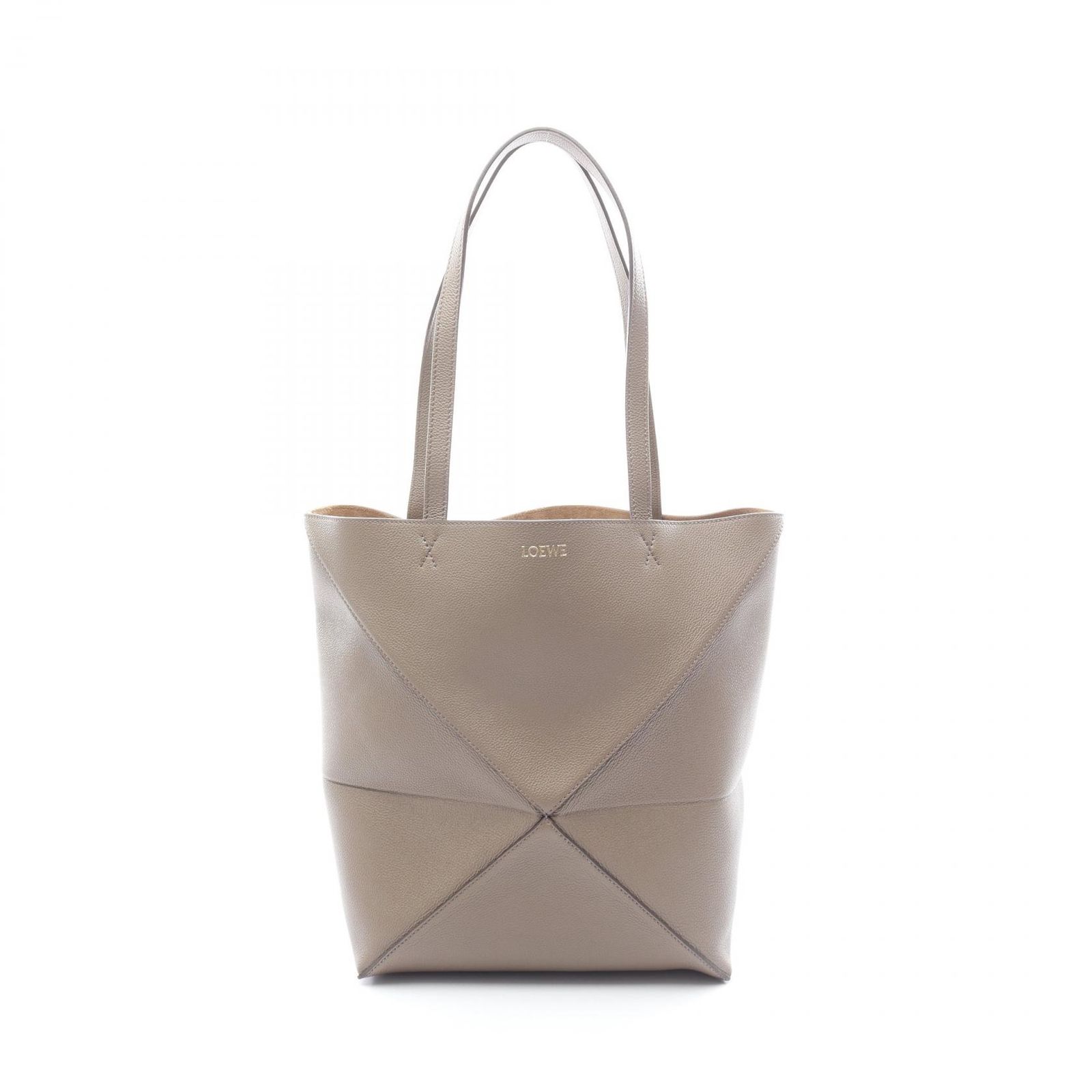 ロエベ LOEWE トートバッグ PUZZLE TOTE MEDIUM トープ レザー パズル 