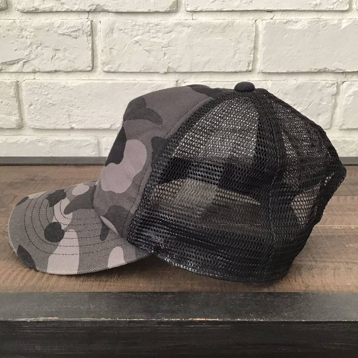 ☆激レア☆ Carhartt × BAPE スナップバック キャップ カーハート a bathing ape エイプ ベイプ trucker hat  cap black camo NIGO - メルカリ