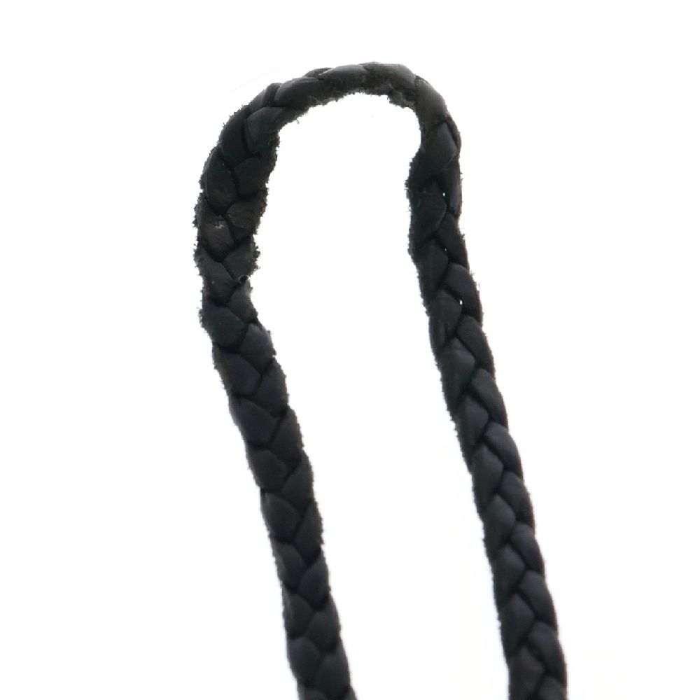 CHROME HEARTS (クロムハーツ) LEATHER BRAID SCROLL ネックレス