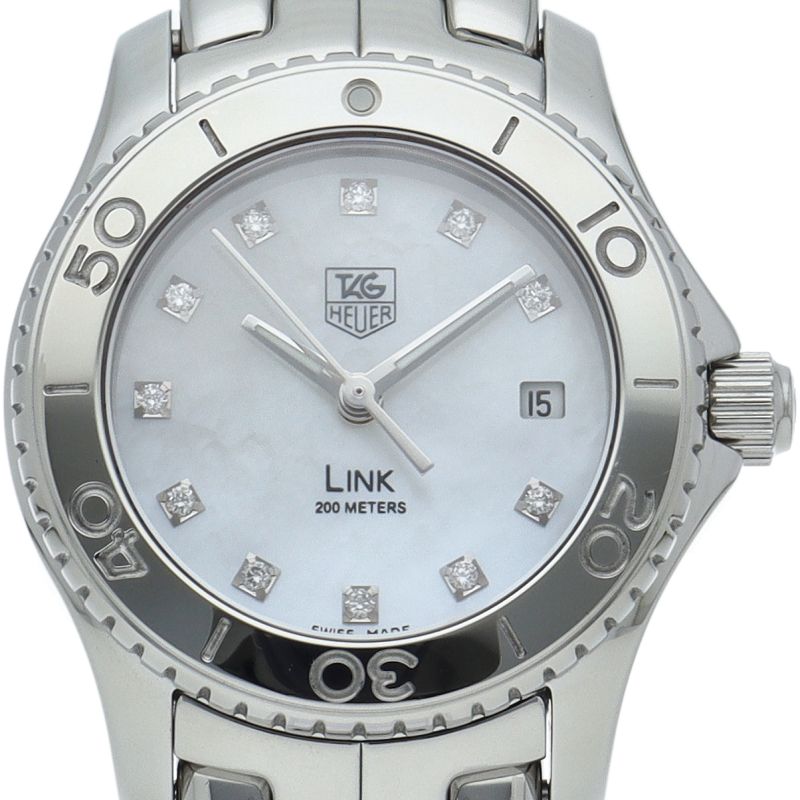タグ・ホイヤー リンク レディース時計 11Pダイヤ シェル WJ1319  