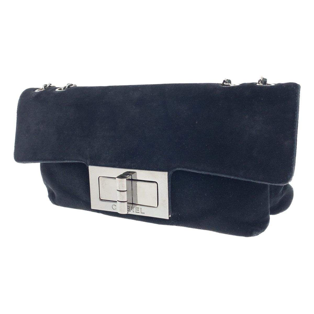 CHANEL シャネル ヴィンテージ 2.55 ココマーク ターンロック ブラック 