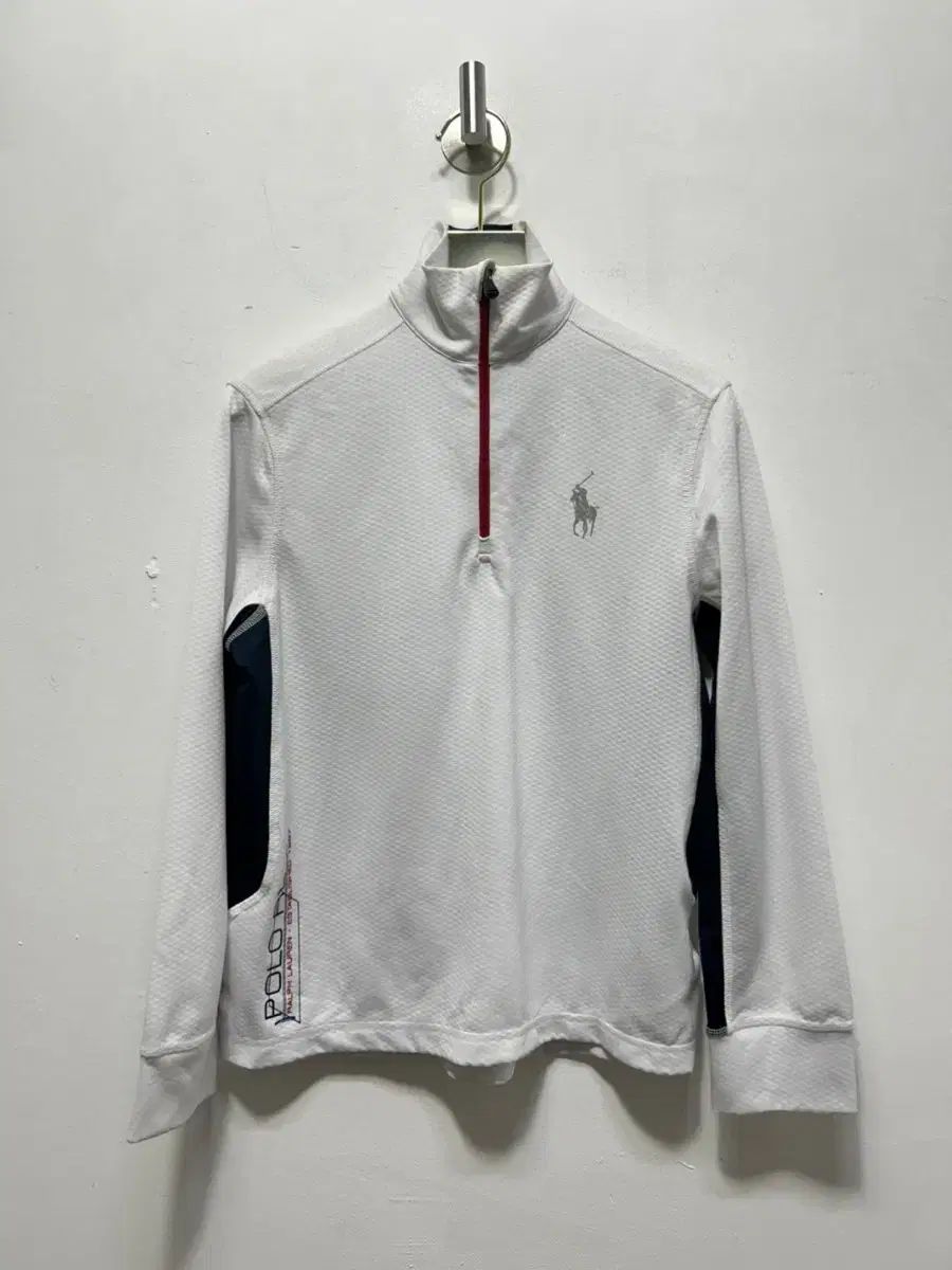 【新品未使用】ポロラルフローレン　ハーフジップ　ロングTシャツ　白 ポロ Ralph Lauren(ラルフローレン) 白 ハーフジップ 長袖T