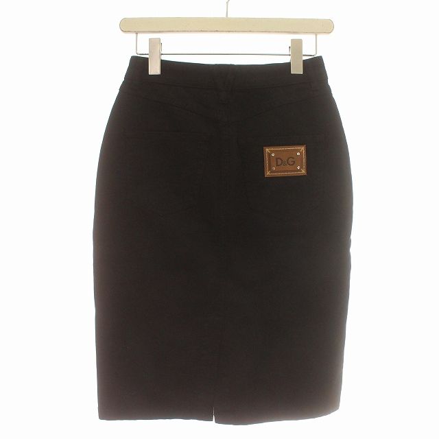 DOLCE&GABBANA チェッカー柄 タイトスカート ハイネック