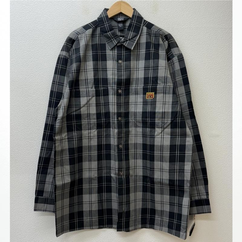 USED 古着 シャツ、ブラウス 長袖 COUNTY FB ビッグ サイズ シルエット チェック柄 ポリ コットン