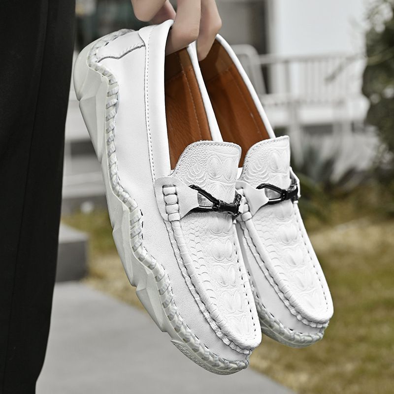 新品 メンズ ローファーシューズ ビジネス スリッポン ドライビングシューズ モカシン 通気 編み込み サイズ選択可 カーキ 24.5cm~27cm