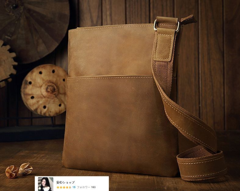 本革 ショルダーバッグ メンズ 軽量 レザー アンティーク 斜め掛けバッグ 軽量 フラップ メッセンジャーバッグ レトロ 肩掛けバッグ プレゼント Bag Express] ショルダーバッグ 牛革 レザー 肩掛け 国産 豊岡製