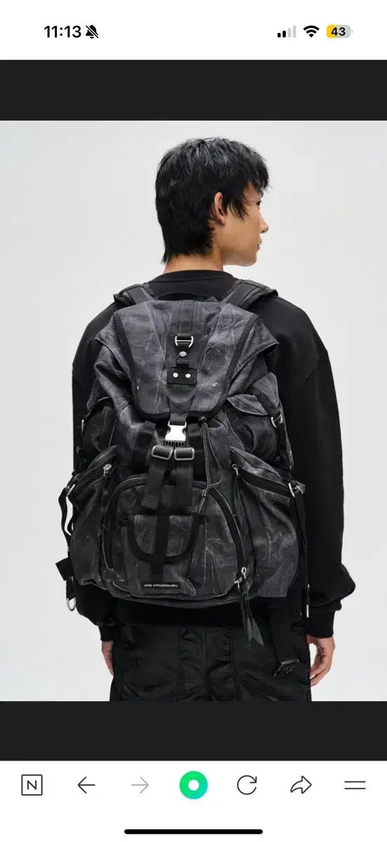 Andersson Bell アンダースンベル ブラックブルー デニム リュック リュックサック