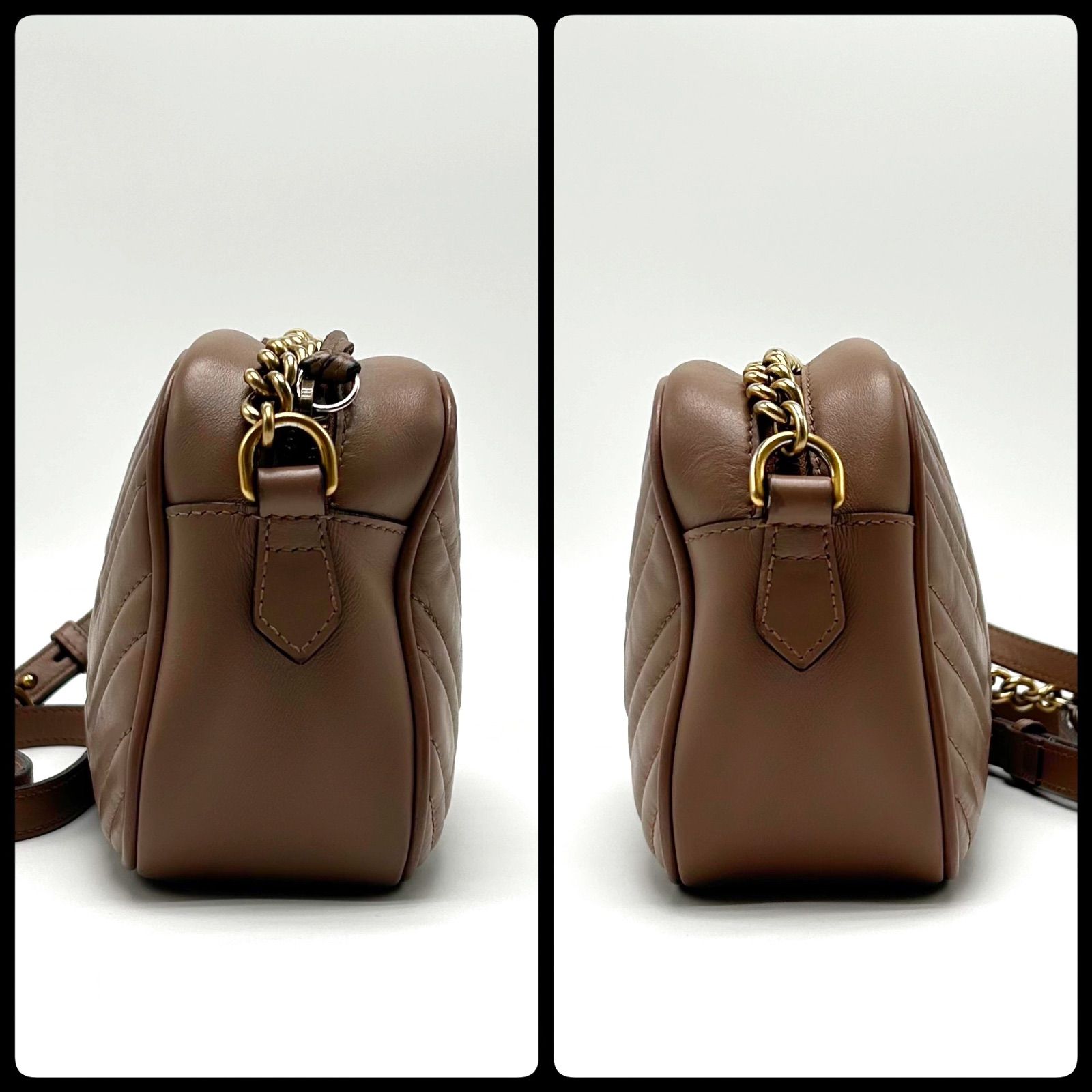美品 GUCCI グッチ GG マーモント キルティング ショルダー