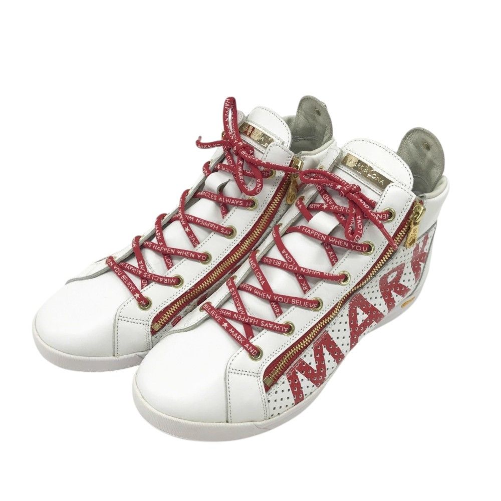 MARK&amp;LONA - 国内正規品　新品　ジーフォア　26.5 ゴルフシューズ　マークアンドロナ好きにも MARK&LONA アシックス 白×シルバー ゴルフシューズ 26.0 マーク