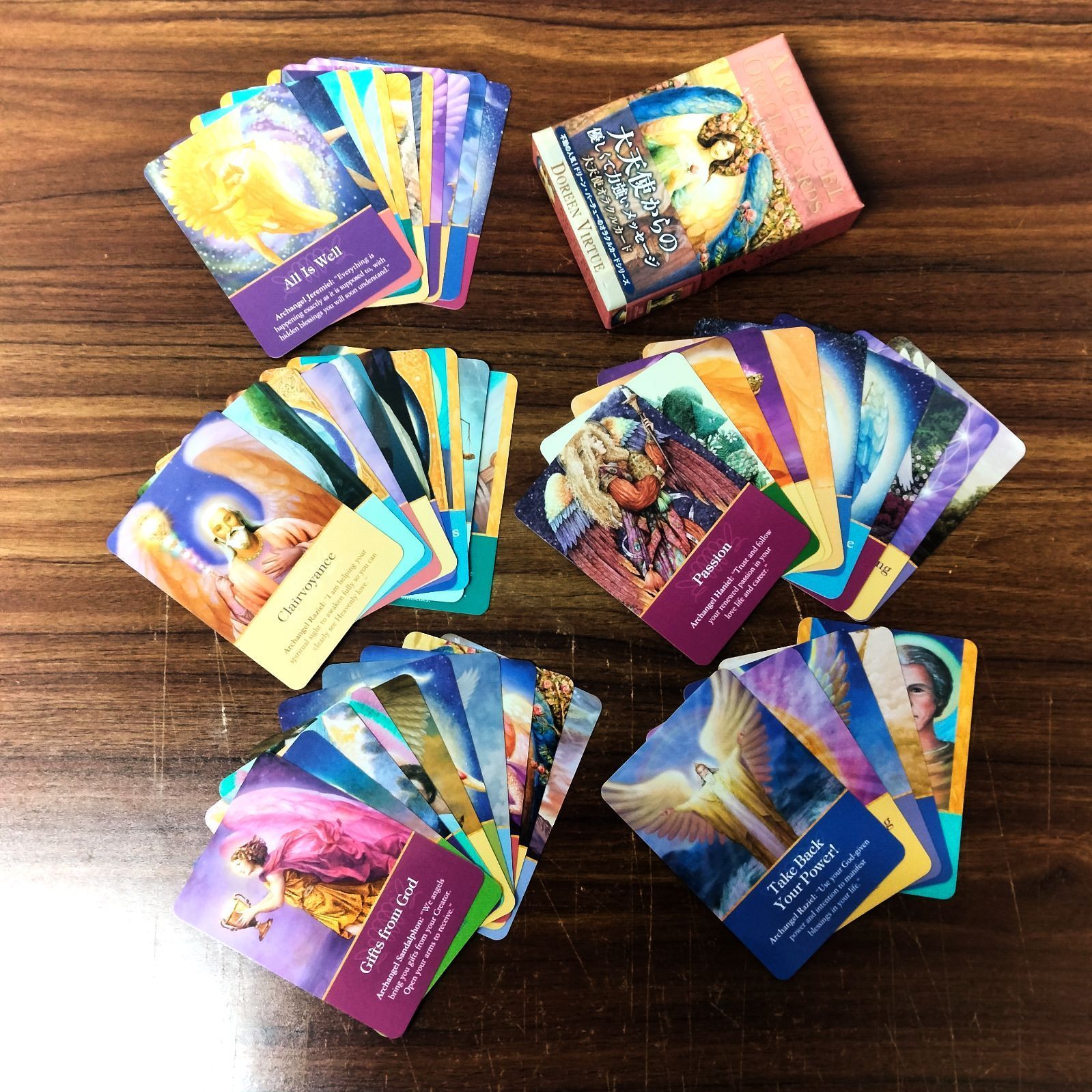 ドリーンバーチュー(絶版) 大天使オラクルカード 45枚 デッキとガイド