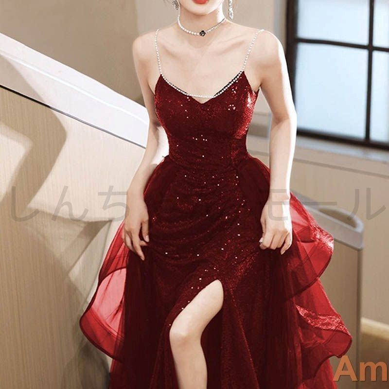 フィッシュテール 赤ドレス 赤 フィッシュテール トレーン ベアトップ 憧れのドレス ウエディング