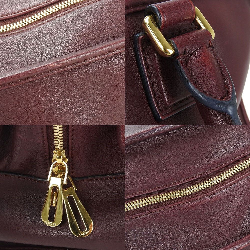 LOEWE ロエベ アマソナ36 ボルドー ボストンバッグ レザー LOEWE ロエベ アマソナ36 クロコダイル ボルドー ハンドバッグ