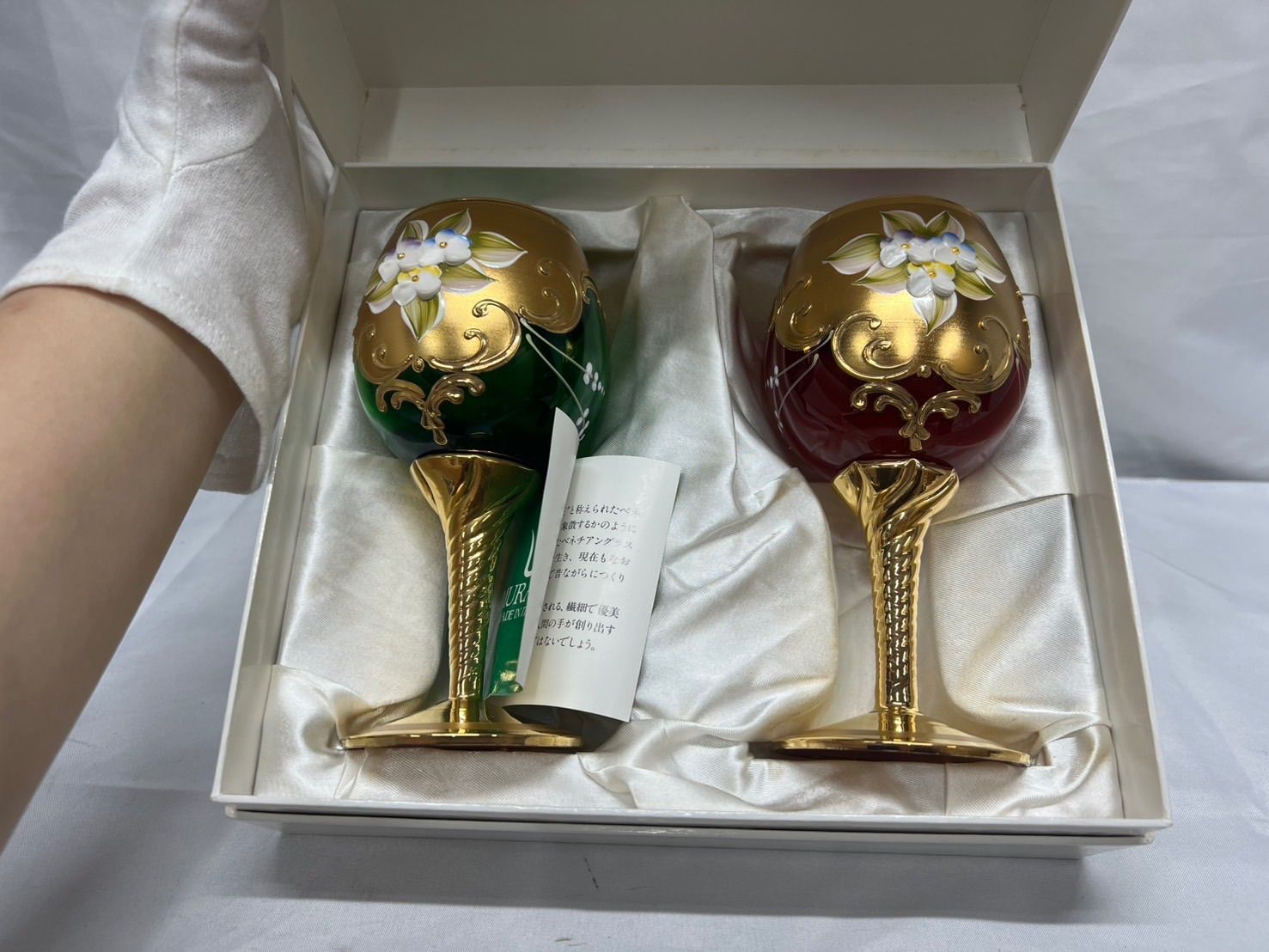 ☆ ベネチアングラス ムラーノガラス murano 高級ワイングラス