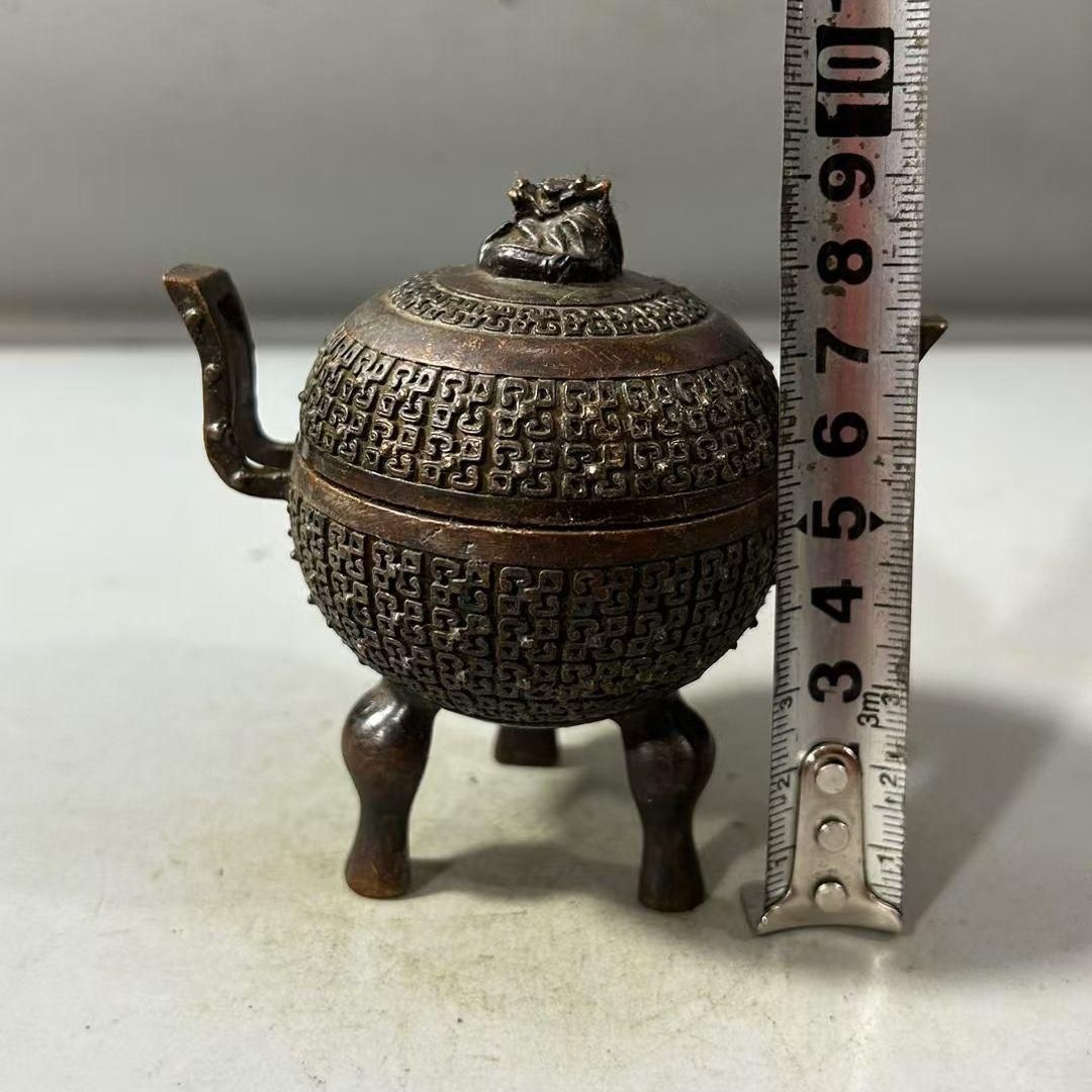 未使用】茶道具 真形釜 高橋敬典 NO.43