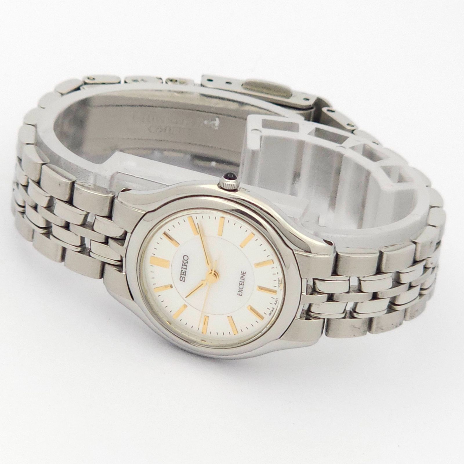 ☆良品 SEIKO セイコーエクセリーヌ 4J41-0030 シェル QZ 動作品