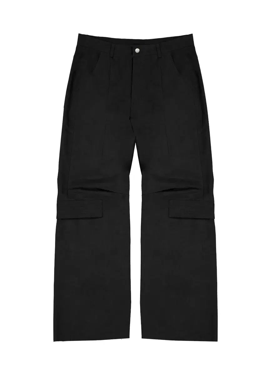 YYYY PADDED STITCH FLARE PANTS BLACK 1