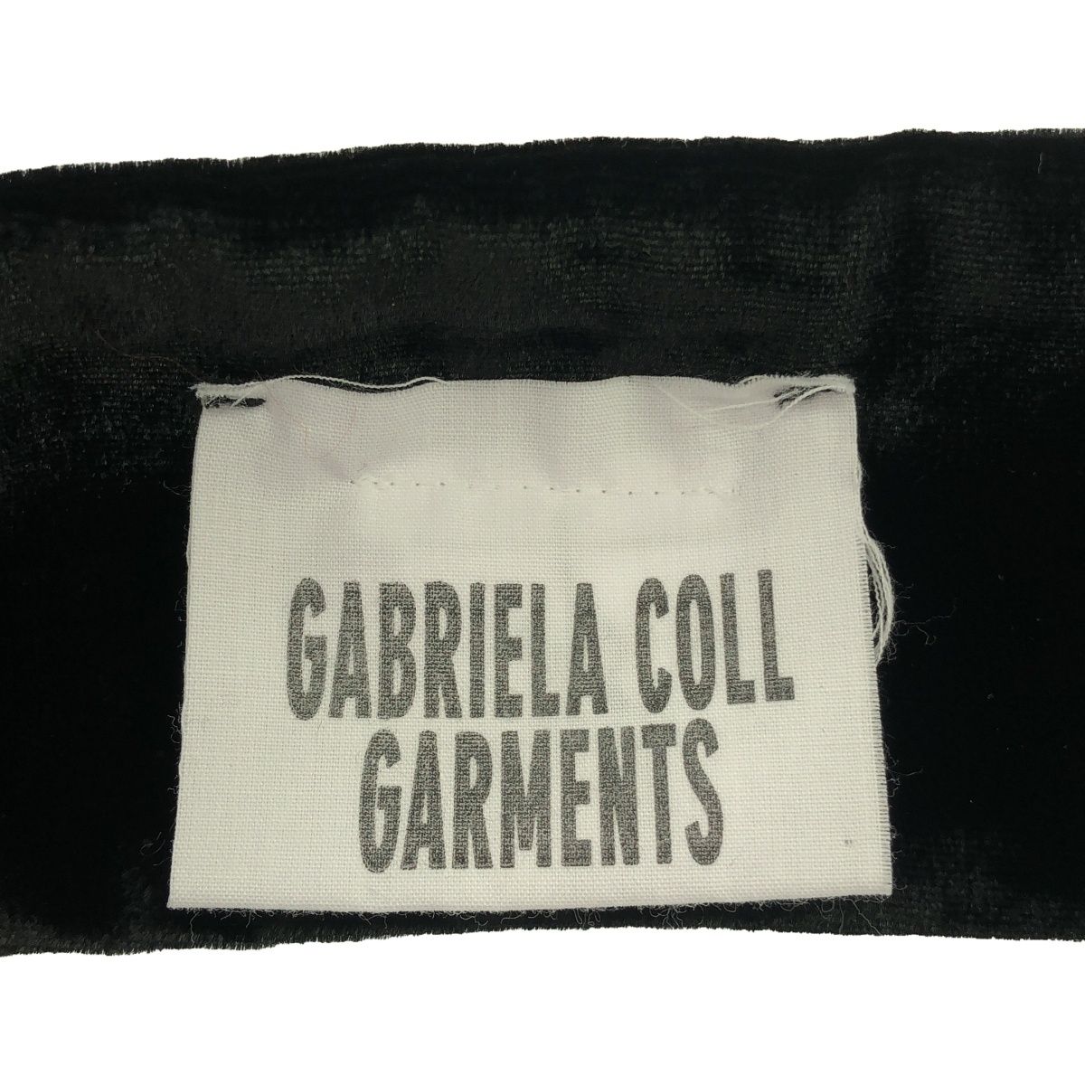 GABRIELA COLL GARMENTS ガブリエラ コール ガーメンツ レーヨンシルクベルベットブラトップス  ブラック 1 GABRIELA COLL GARMENTS ガブリエラ コール ガーメンツ レーヨン