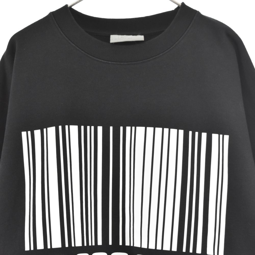 VTMNTS (ブイティーエムエヌティーエス) BIG BARCODE SWEATSHIRT バー