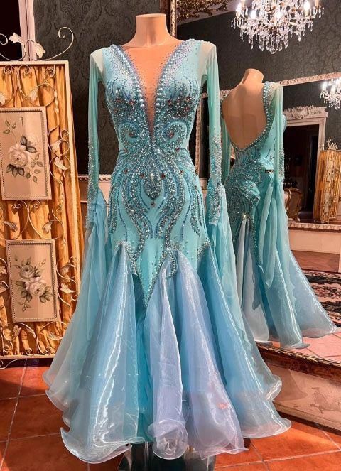 オーダーメイド 社交ダンス衣装 ドレス モダンダンス