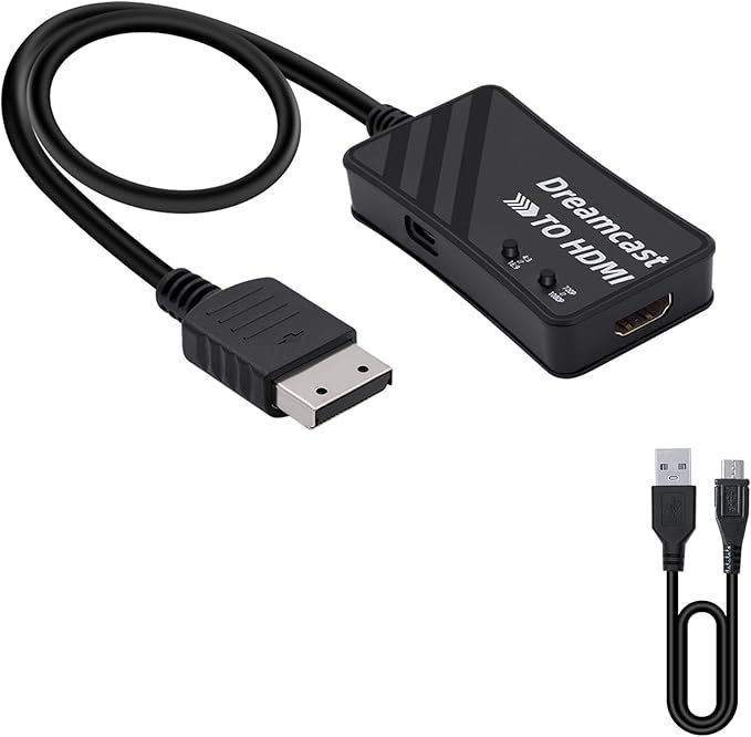 激安大特価，品質保証 Mcbazel セガドリームキャスト専用（DC） HDTVからHDMI変換コンバーター 720p/1080p解像度の切り替え 4:3から16:9変換可能 アスペクト比切り替えスイッチ内蔵 HDMI変換接続アダプター Dreamcast（DC 応募券