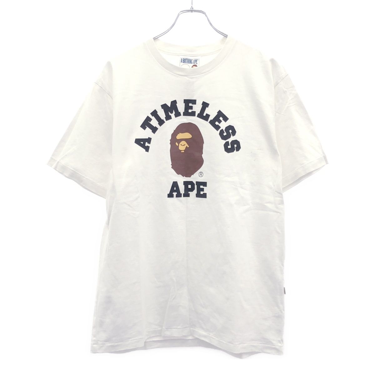 アベイシングエイプ A・BATHING APE Tシャツ 美品 A BATHING APE アベイシングエイプ 長袖Tシャツ ラインストーン