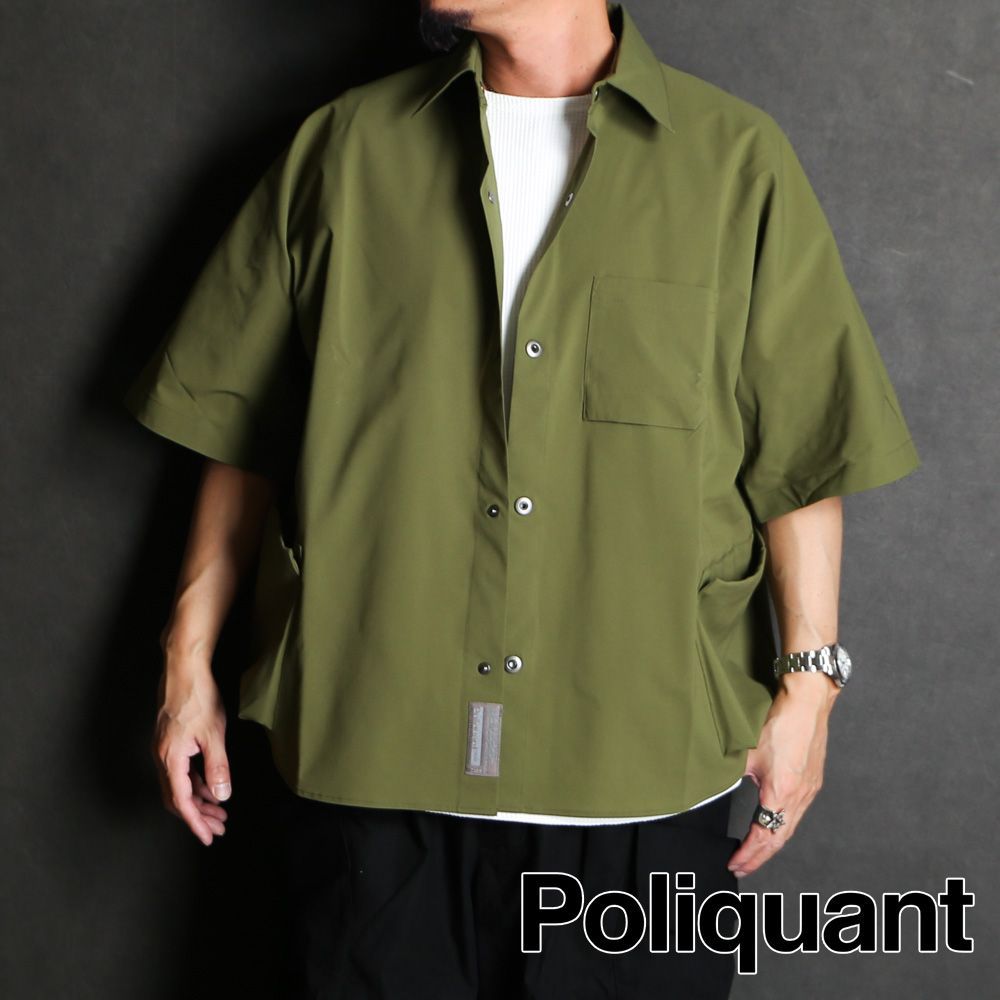 POLIQUANT/ポリクアント】THE MULTIPLE POCKETS S/S SHIRTS - OLIVE / 2501009【送料無料】 -  メルカリ