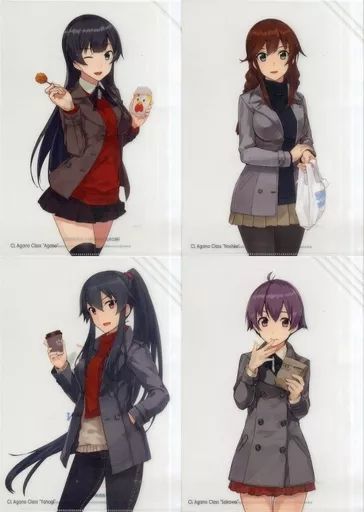 中古】クリアファイル 全4種セット 艦娘私服クリアファイル