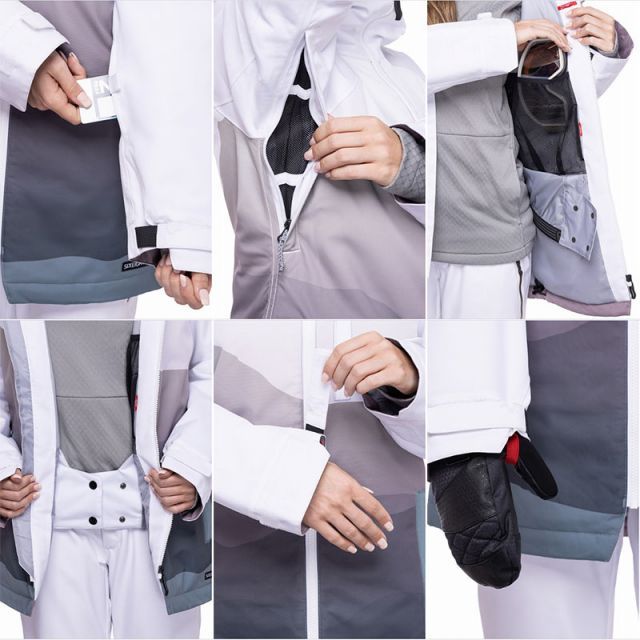 美品】ROXY スノーボードウェアセット ネックウォーマー、ニット