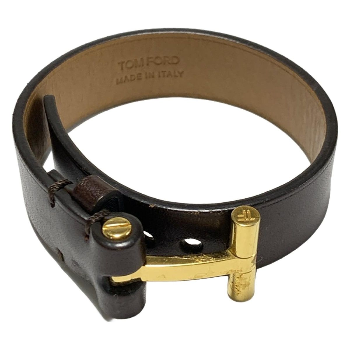 TOM FORD(トムフォード) ブレスレット - レザー ダークブラウン
