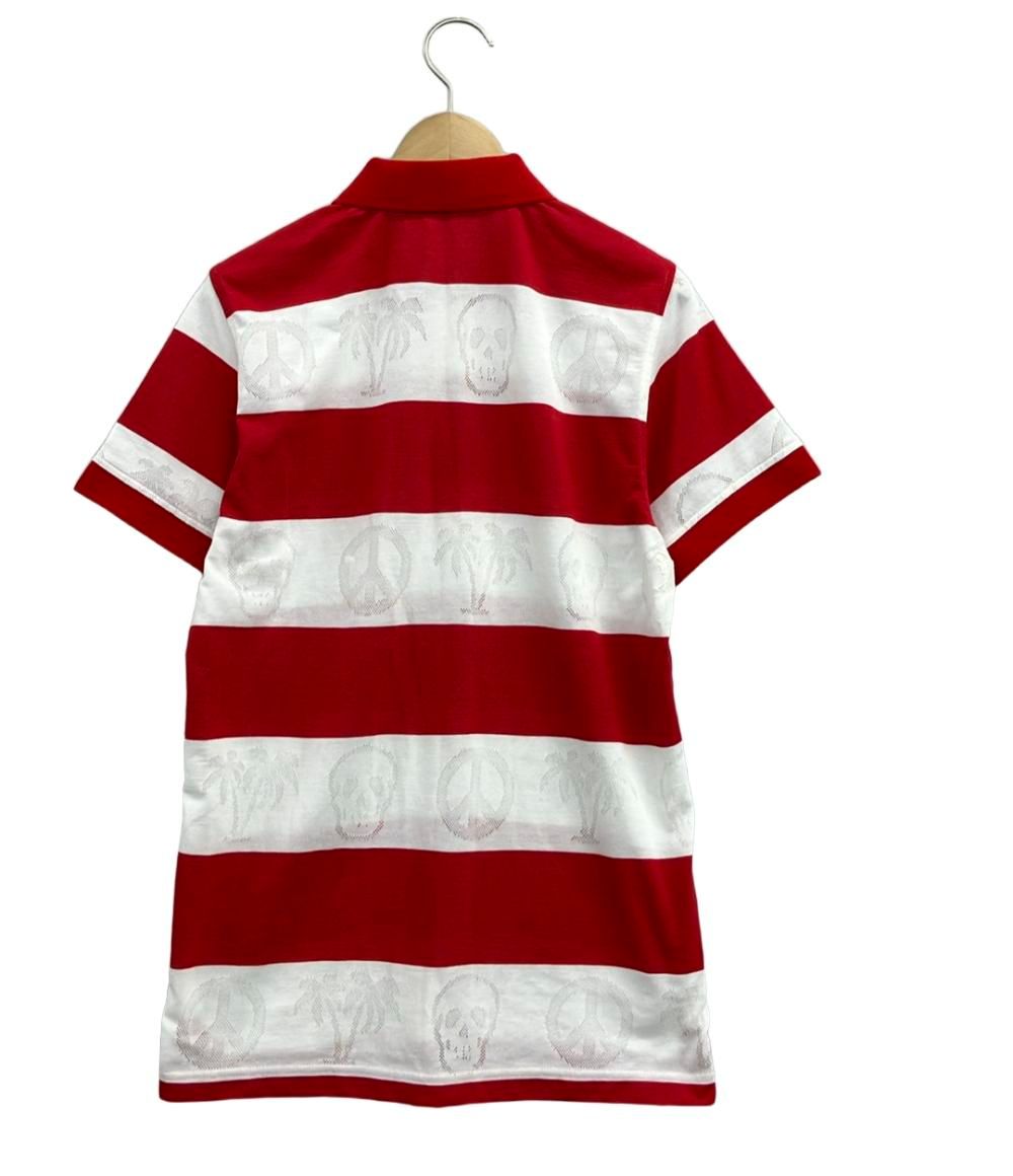 美品 マークアンドロナ 半袖シャツ ボーダー メンズ SIZE M (M