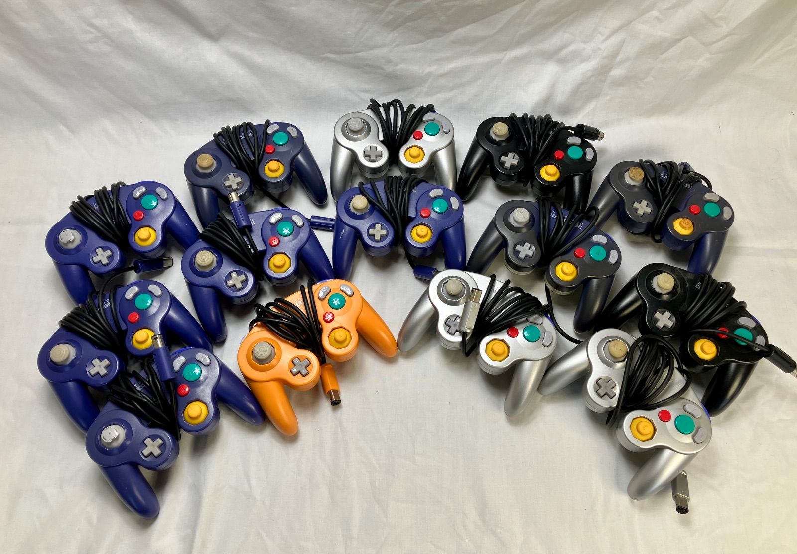 質Banana ジャンク品 任天堂 ゲームキューブコントローラー DOL-003 純正 GCコン 14個 部品取りに