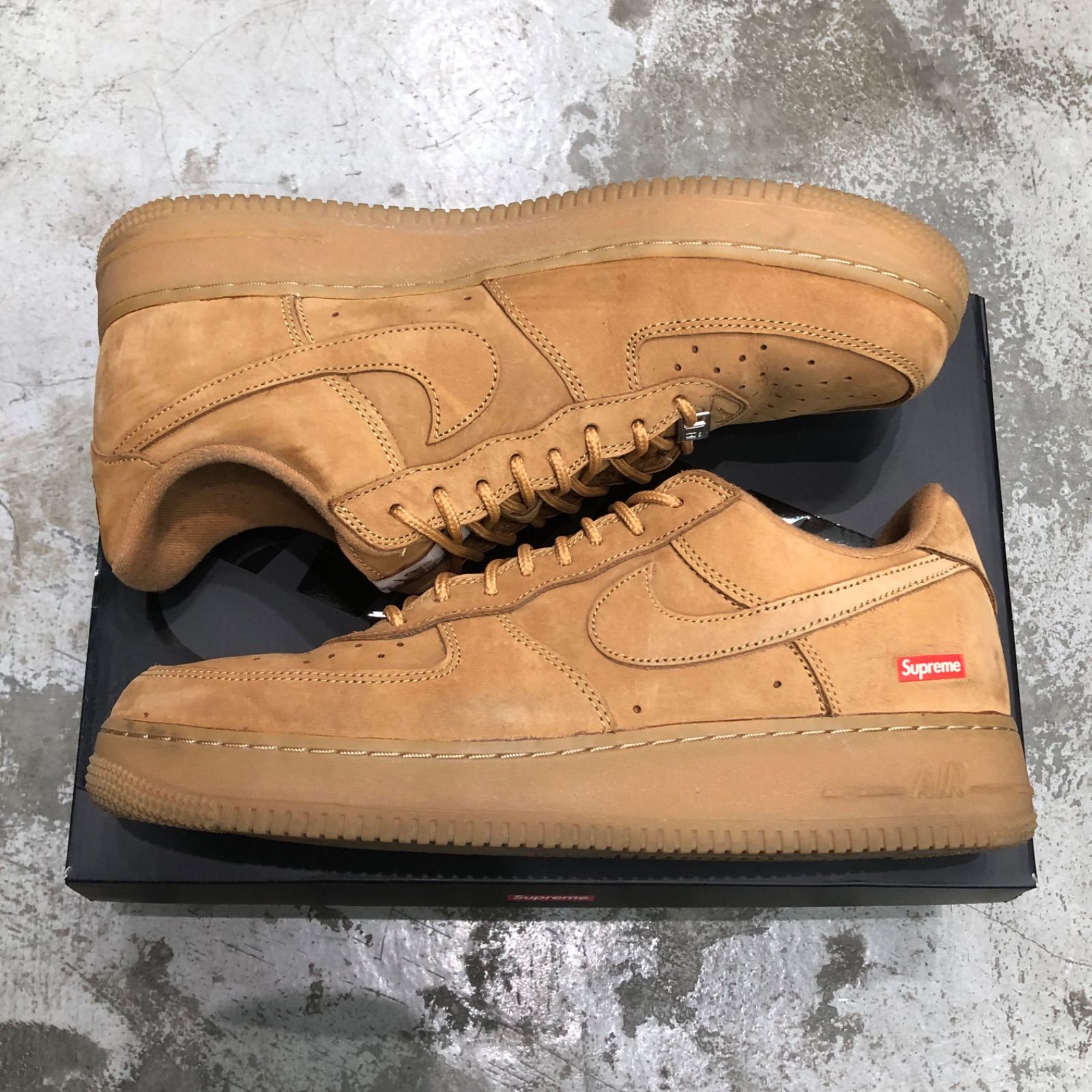 国内正規 Supreme NIKE Air Force 1 Low Flax Wheat コラボ ウィート