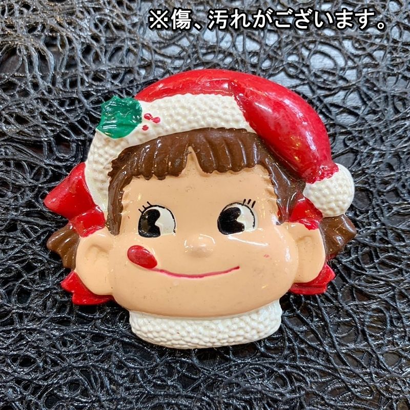 レトロ サンタ ペコちゃん ブローチ 不二家 FUJIYA クリスマス かわいい ペコちゃんグッズ ME0713-2