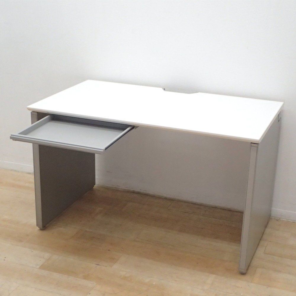 オカムラ okamura プロユニット 平デスク DN104P MG18 ホワイト オフィスデスク W1200 D700 H720 平机 引き出し EG18756-1 オフィス