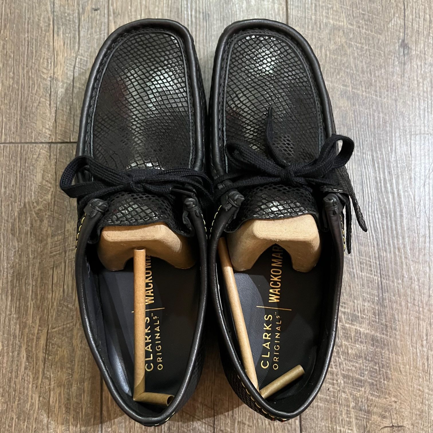 WACKOMARIA CLARKS Wallabee snake スネーク CLARKS ORIGINALS / SNAKE EMBOSSED LEATHER WALLABEE