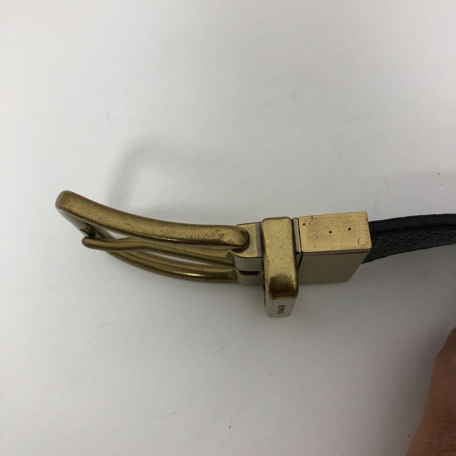 COACH コーチ レザーベルト ブラック SGKY10-8284 - メルカリ