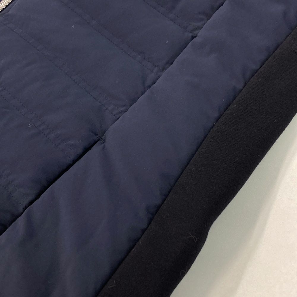 【美品】and per se アンパスィ 中綿 ワンピース ロング ネイビー and per se アンパスィ 中綿ワンピース ネイビー 一部柄