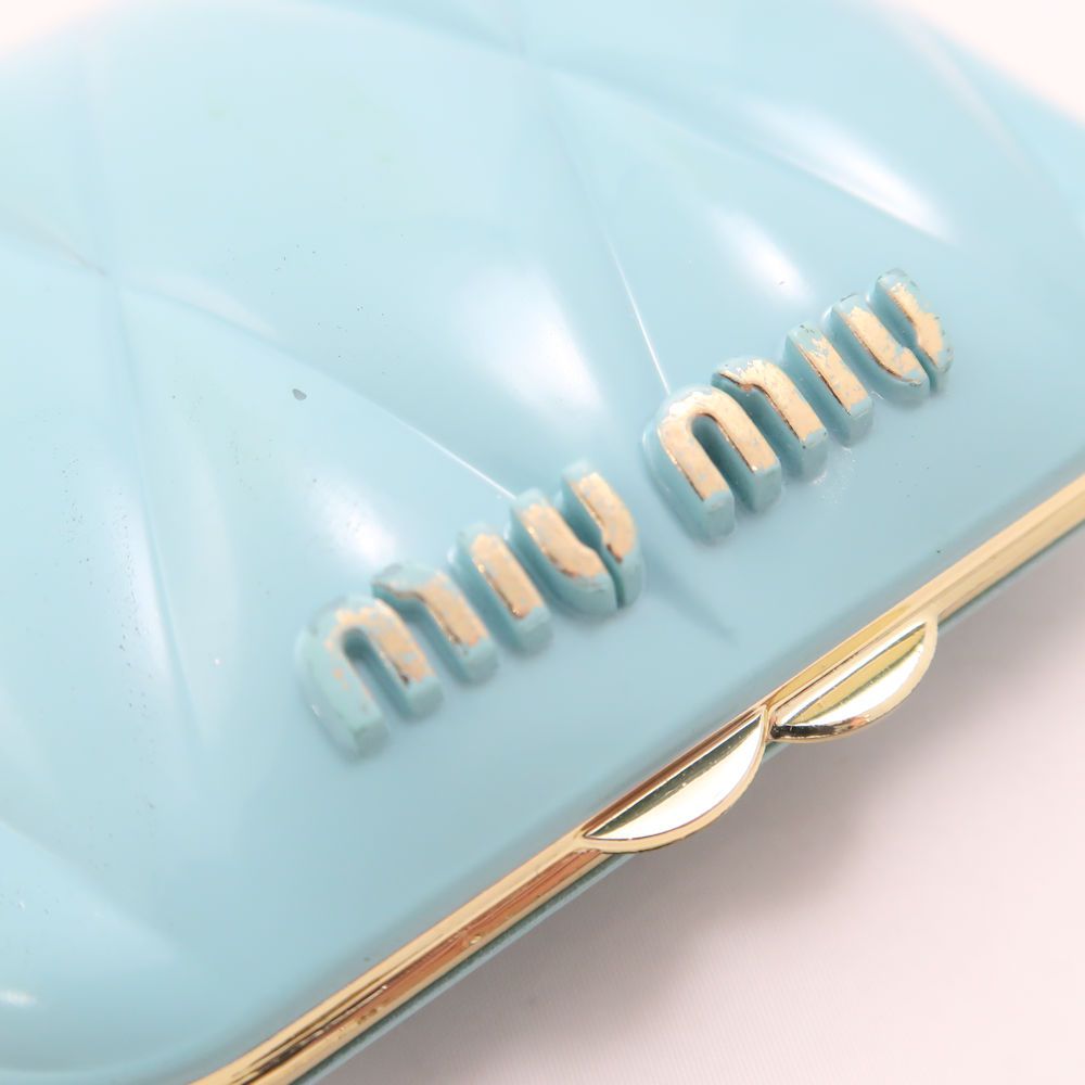 最終期間限定お値下げ❣️インテリアとして置ける鏡です。しました miumiu ミュウミュウ コンパクトミラー 2点 水色 セット 鏡