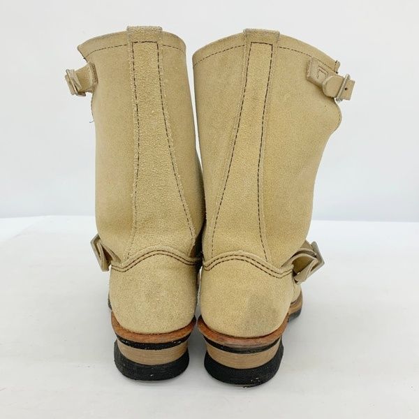  REDWING レッドウィング 8268 ASTM SUEDE BOOT エンジニア ブーツ シューズ スエード メンズ US 9 ベージュ 靴 DF 16323 エンジニアブーツ ブーツ 革靴