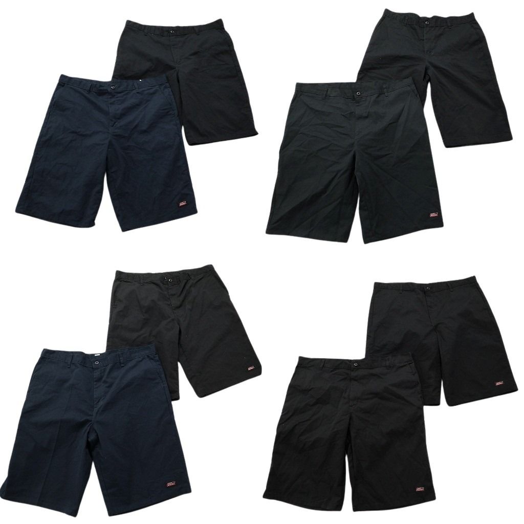 古着卸 ディッキーズ Dickies ワークショートパンツ 8枚セット メンズ 40 |42 ブラック ネイビー 古着 NA4866