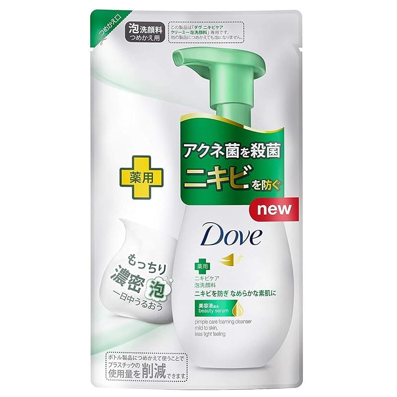 ダヴ　ニキビケア　クリーミー泡洗顔料 つめかえ用140ｍｌ×3点 0