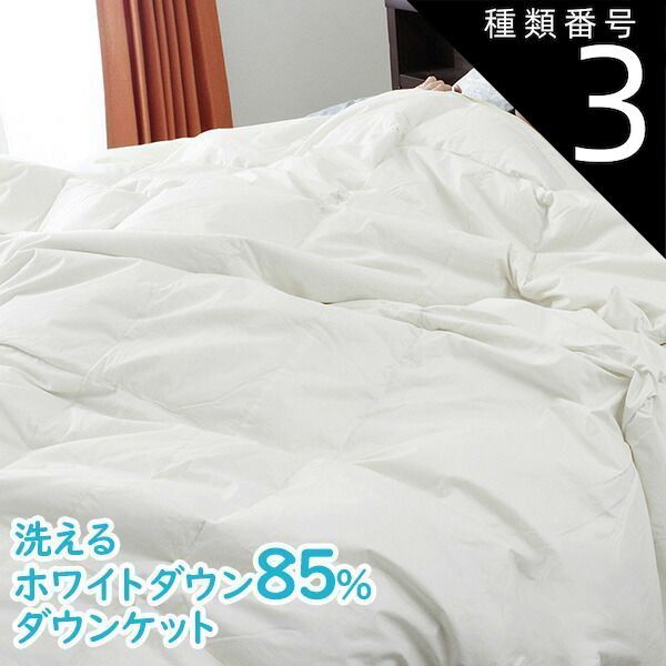 種類3 約190×210cm 肌掛け 羽毛布団 ダウンケット 洗える ホワイトダックダウン85% 羽毛ふとん 軽い 夏用 掛け布団 日本製 全5サイズ シングル セミダブル ダブル クイーン キング