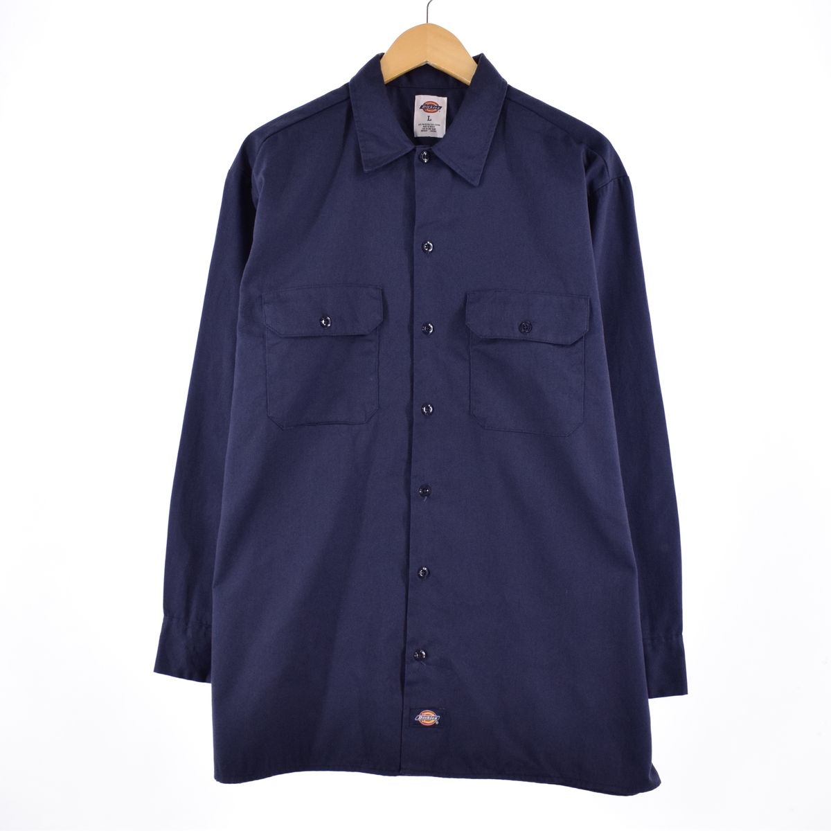 古着 ディッキーズ Dickies 長袖 ワークシャツ メンズL/eaa328401