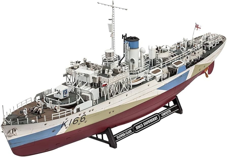 WJ29 ドイツレベル 1|144 フラワー級コルベット HMCSスノーベリー プラモデル 05132 未組立 模型 船